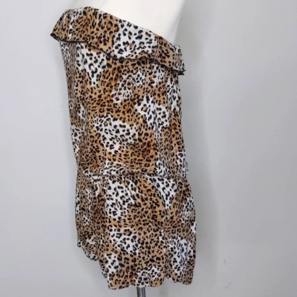 Aviva Leopard Romper Size Medium